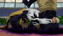 Kurogiri traps All Might