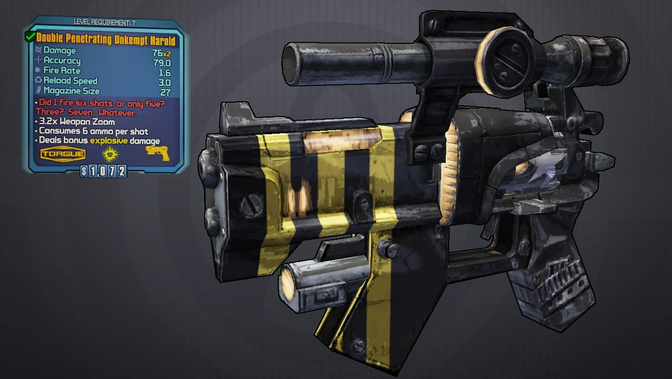 Unkempt Harold/Variant Chart Borderlands Wiki FANDOM powered by Wikia