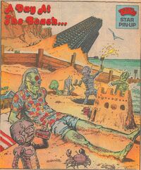 Tharg at the beach