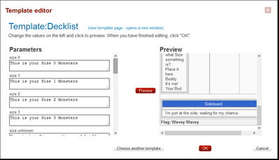 Template Editor Example