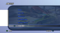 B2 Cheat menu