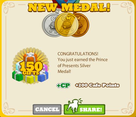 Prince of Presents Silver Medal