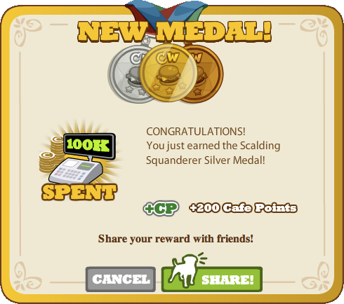 Scalding Squanderer Silver Medal