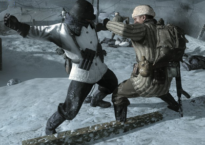 German and Russian Fist Fight