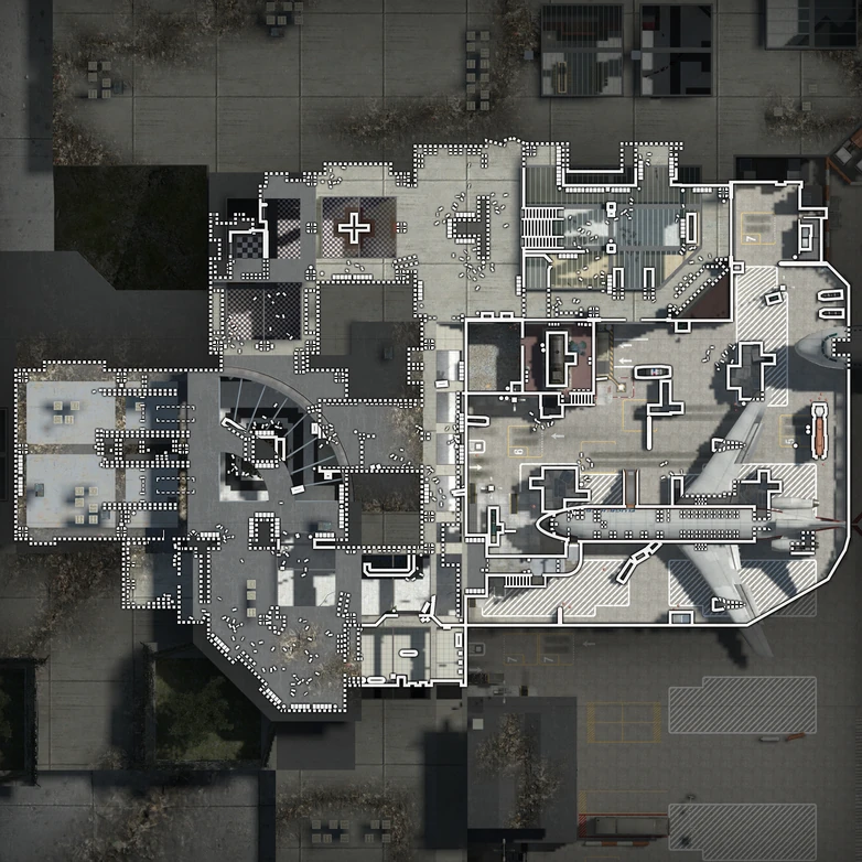 Image Terminal overhead map MW3.jpg Call of Duty Wiki FANDOM