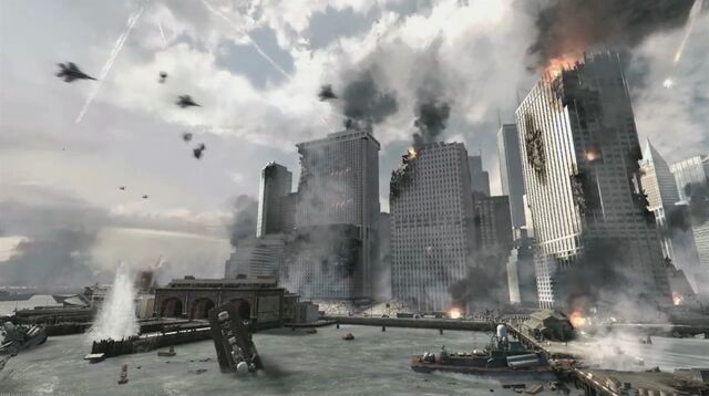 File:Battle for NY lower manhattan shot Hunter Killer MW3.jpg
