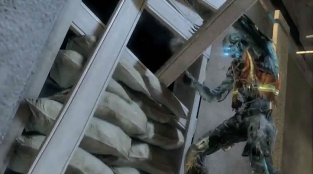 File:Cyborg zombie tearing down barrier Dead Rising CODO.png