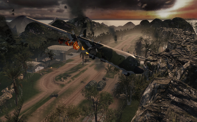 File:B-26 going down Operation 40 BO.png
