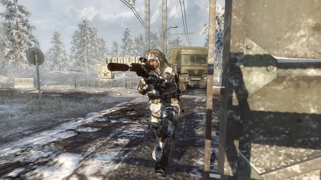 File:AdvancedRookie Grid ghillie sniper aiming ACOG suppressed L96A1.png