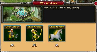 Elf Arthlan WarAcademy