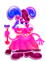 Jelly Queen Character Clock