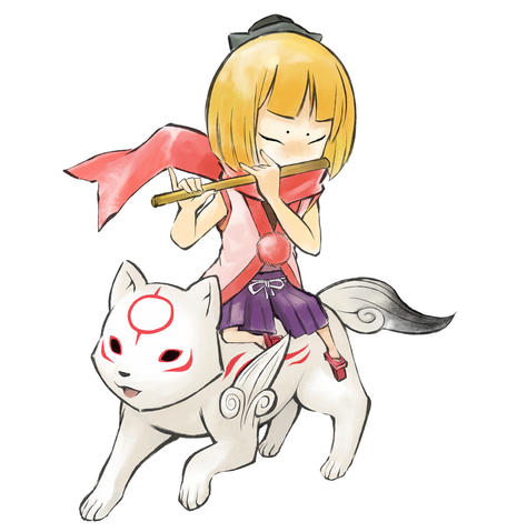 File:Kurow and Chibiterasu.png