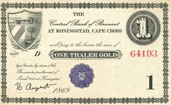 1 Thaler 1868