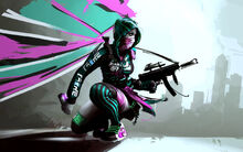 Game girl sketch
