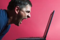 Frustrated man