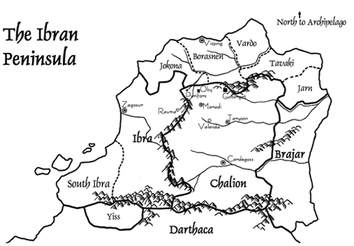 Lois-McMaster Mapa-Chalion