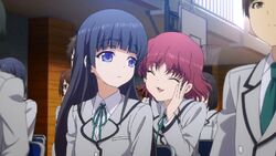Mishima and yumi at entrance ceremony
