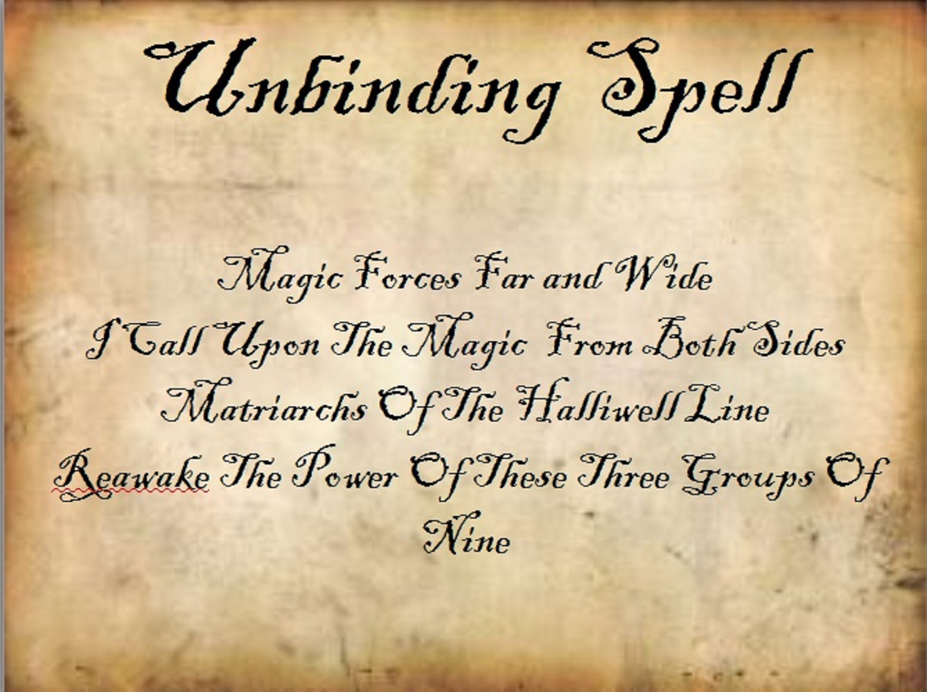 Unbinding Spell | Charmed fanfiction (thehybridgen) Wiki | FANDOM ...
