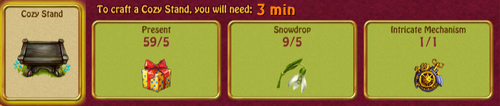 Cozy stand recipe