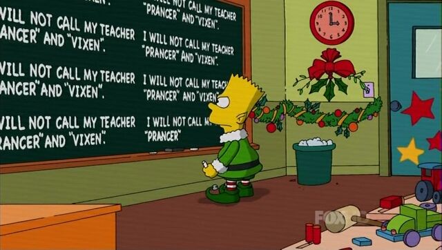 File:Bart's Christmas chalkboard gag.jpg