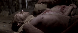 Sean Lawlor with Sandy Nelson dead in Braveheart