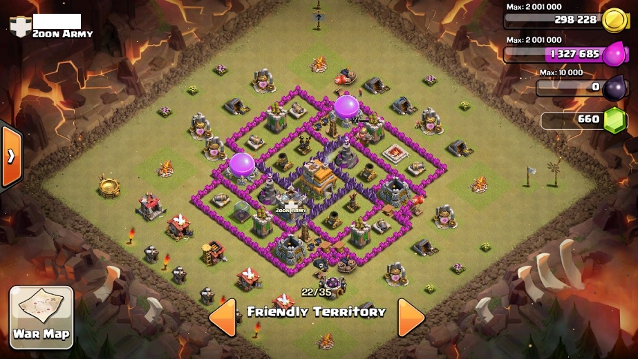 coc tips clan war base design