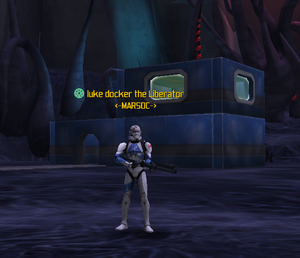Luke Docker in medic gear