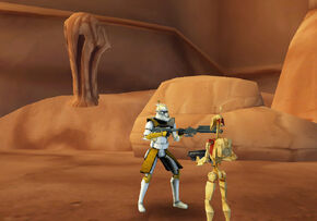 Captain Banks on Geonosis