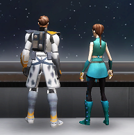 Luke and Sarah space