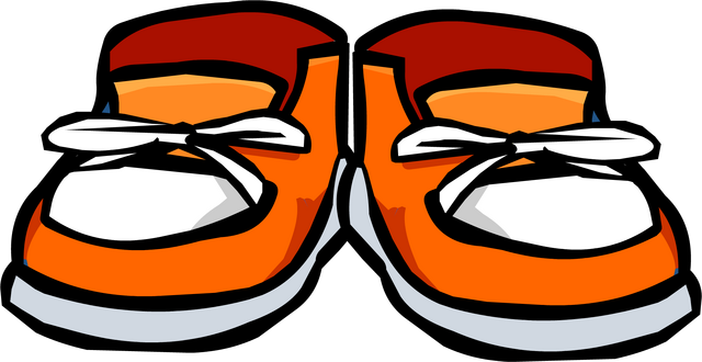 File:Orange Sneakers Icon 387.png