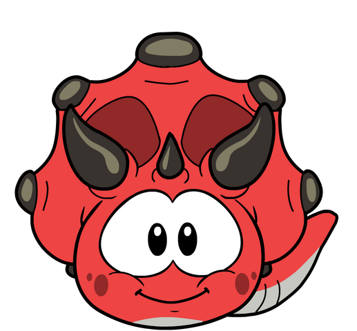 File:RedDinosaurPuffleSprites.png