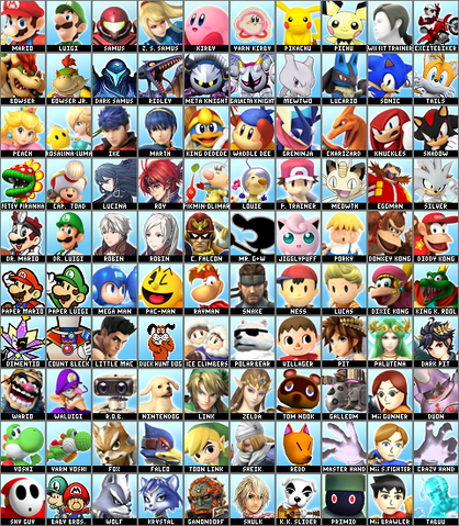 File:SSB5 Custom Character Roster.png