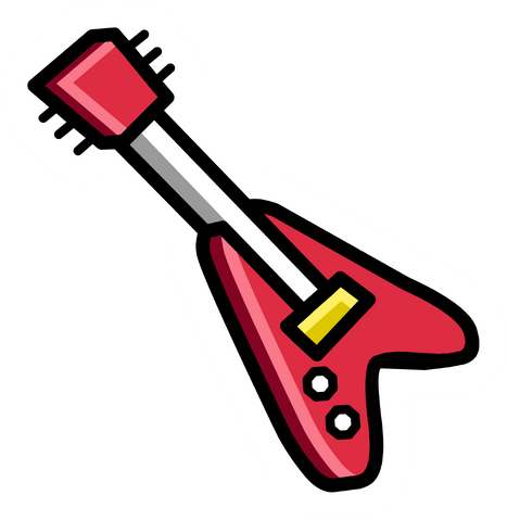 File:Red Electric Guitar pin.png