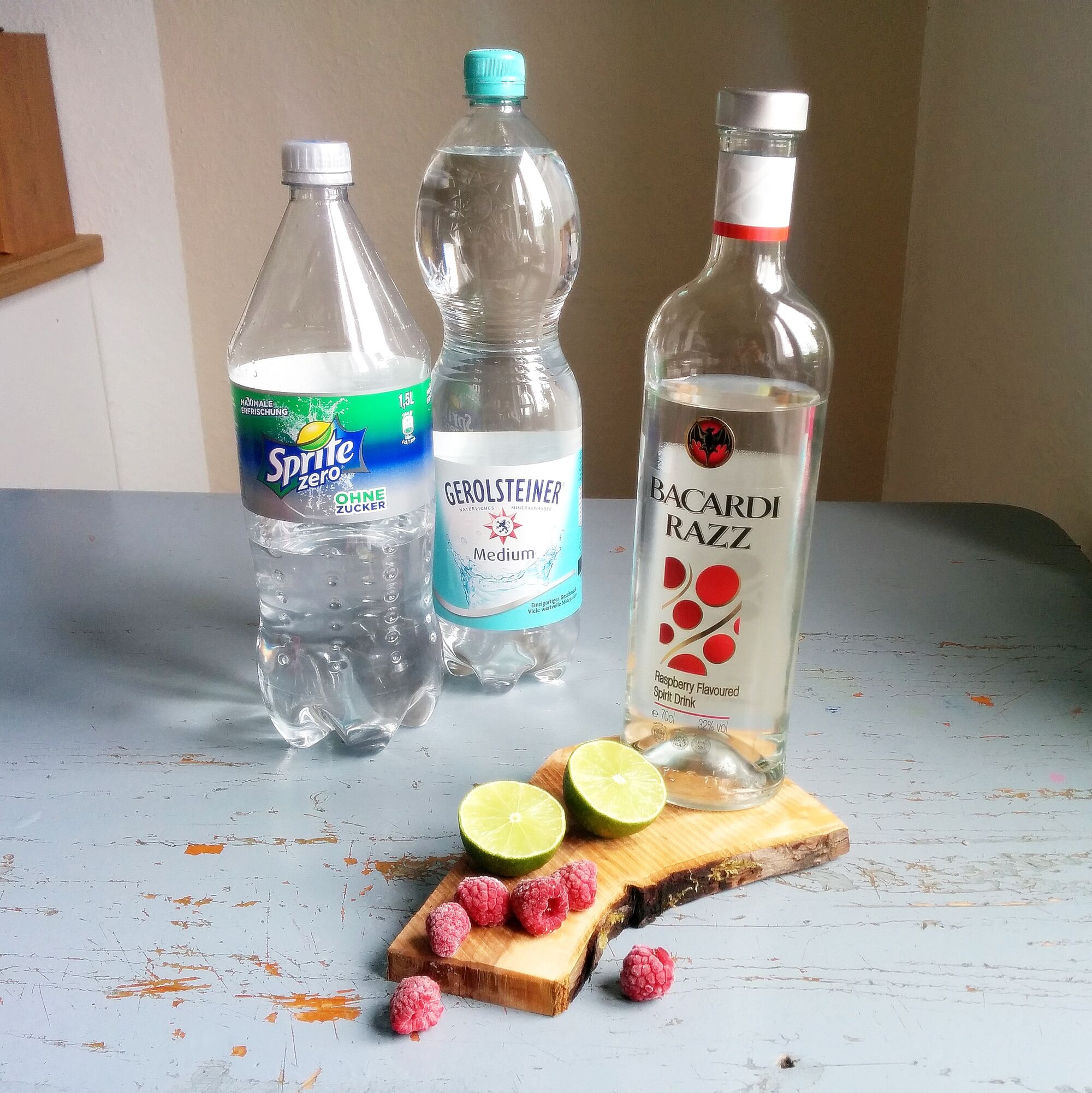 A rum drink contributed by the bartending school. Sprity Bacardi Razz | Cocktail Wiki | FANDOM powered by Wikia
