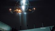 The departing cargo ship has problems immediately