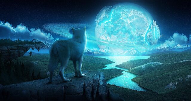 File:Water-wolves-wallpaper-1.jpg