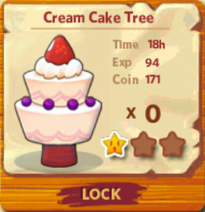 Cream Cake Tree