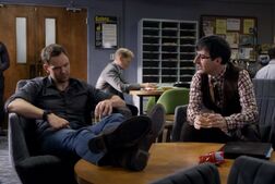 5X7 Jeff and Duncan in Teachers lounge