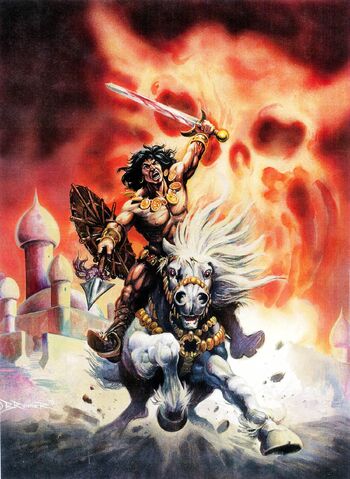 File:-8 diciembre 1975The Forever ampolla. Guión de Roy Thomas, el arte de Tim Conrad. La muerte-canción de Conan el cimmerio. Poema de Lin Carter (adaptada por Thomas).jpg