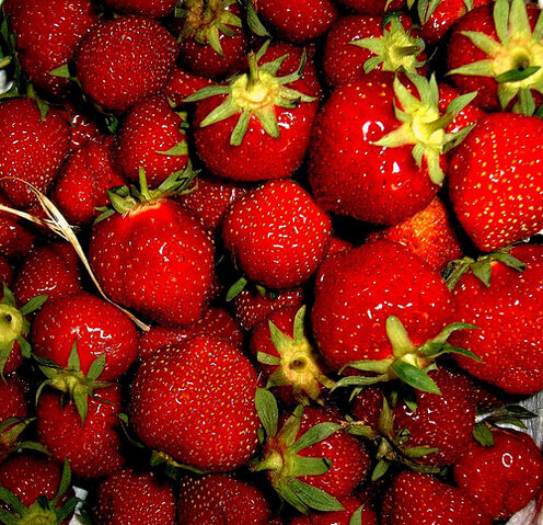 File:Straw.. berry in straw.....jpg