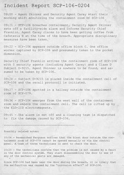 Documents | SCP - Containment Breach Wiki | Fandom powered by Wikia