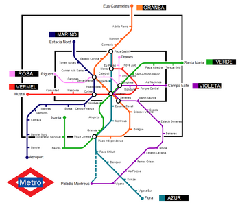 Metro Carnoa, Antaria