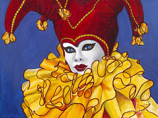 Fichier:Red-and-yellow-carnival-jester-patty-vicknair.jpg