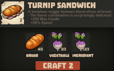 Sandwich turnip cook