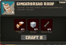 Creativerse Gingerbread Roof recipe1533