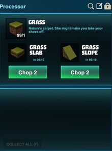 Creativerse processing slopes grass