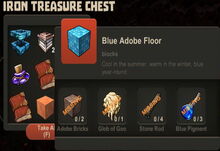 Creativerse Blue Adobe Floor Iron Treasure Chest