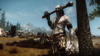 Giant-guards-camp