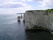 Old Harry rocks cliff