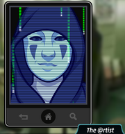 @rtist talking on video-chat
